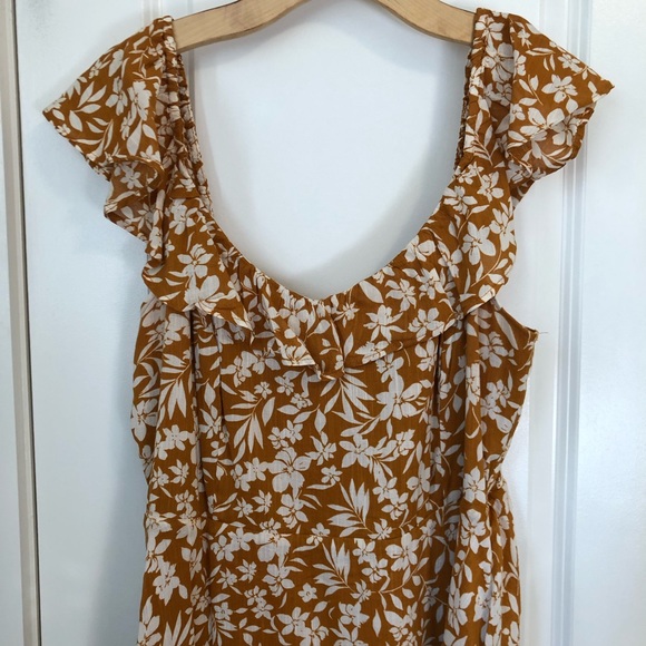 Old Navy Fit and Flare Dress with Ruffle Straps - Picture 3 of 8